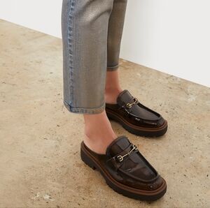 Sam EdelmanWomen's Lennon Lug Sole Mules ,size 7 black,